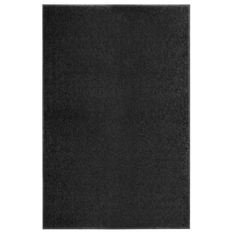 Berkfield Home Doormat Washable Black 120x180 cm
