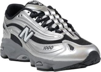 New Balance Silver Synthetic Athletic Sneakers - Silver