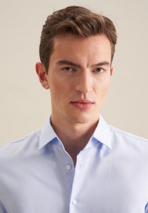 Seidensticker Businesshemd »Schwarze Rose« Shaped 1/1 Extra lang Kentkragen Uni