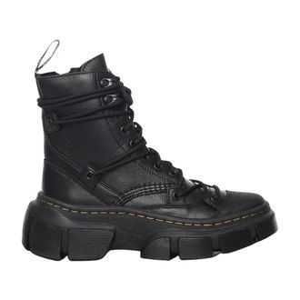 Dr. Martens Lace-up Boots, female, Black, Size: 10 US Dmxl 8-Eye Leather Boots