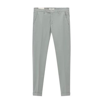 BRIGLIA 1949 Broeken, Heren, Groen, 2Xl, Katoen, Slim-Fit Chino Broeken