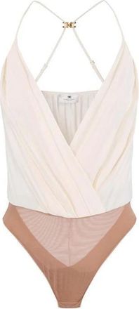 Elisabetta Franchi V-neck Bodysuit - Dames - Bodies - Geel - XL - Tops