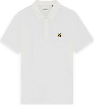 Lyle & Scott Golf Polo Shirt met Verborgen Knoopsluiting - Heren - Polos - Wit - 2XL - Tops
