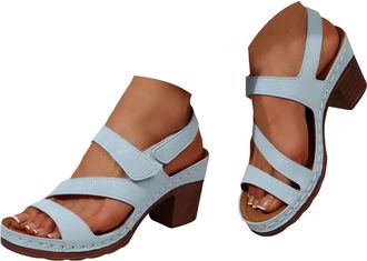 Generic Platform Wedge Sandals for Women Hollow Fish Mouth Shoes Summer Casual Open Toe Hollow Comfortable Chunky Heel Adjustable Ankle Strap Beach Walking Sa