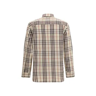 Burberry Womens Beige Cotton Pattern Shirt