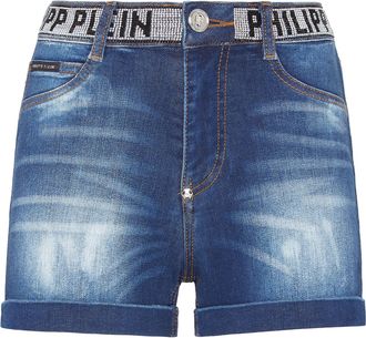 Philipp Plein Denim Korte Broek