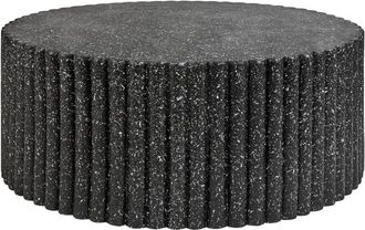 Beliani Coffee Table POZZA Black Terrazzo