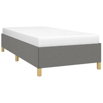 vidaXL vidaXL Giroletto senza Materasso Grigio Scuro 80x200 cm Tessuto