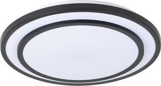 Lindby L&aacute;mpara De Techo Led essina En Negro Metal - Lindby