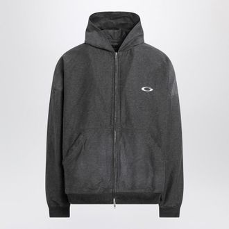 Balenciaga Trompe LOeil Anthracite M&eacute;lange Sweatshirt