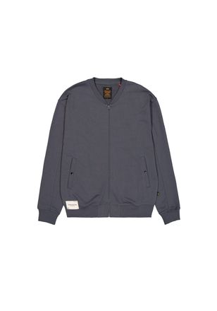 Alpha Industries Bomberjacke ALPHA INDUSTRIES Studio Edition Fleece Bomber, Herren, Gr. XXL, grau (vintage grau), Obermaterial: 80% Baumwolle, 20% Polyester, Jacken Bo