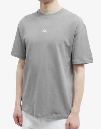 A-Cold-Wall* Mens Essential Logo T-Shirt - Mid Grey - Size: 36