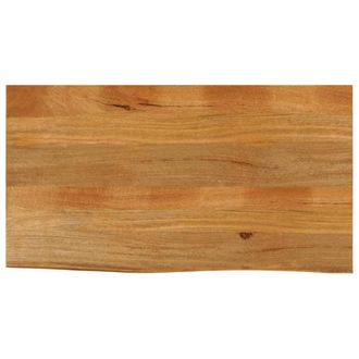 Berkfield Home Table Top Live Edge 100x60x2.5 cm Solid Wood Mango in Brown