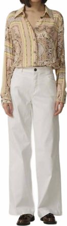 Sand Copenhagen Crepe De Chine Print Silk Blend Blouse In Latia N