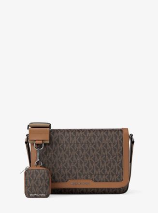 Michael Kors Hudson Mini Signature Logo Crossbody Bag With Airpod Case for Apple Airpods Pro