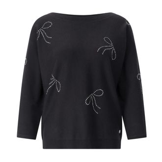 Joseph Ribkoff Dames, Sweatshirts & Hoodies, Zwart, Maat: L