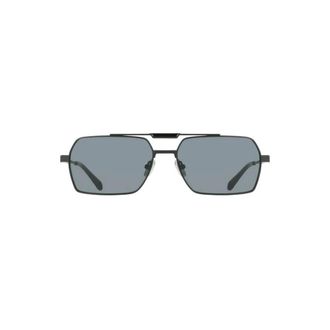 Ferragamo Square Sunglasses - male - Ferragamo - Sunglasses - Black - 61 MM - Accessories