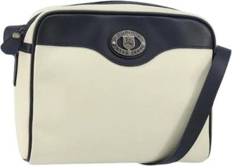Burberry Pre-owned Cross Body Bags, female, White, Size: ONE SIZE Pre-owned Vintage Shoulder Bag
