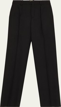 Saint Laurent Wool Straight-Leg Suiting Trousers