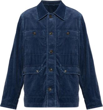 Paul Smith Corduroy Jacket - Heren - Zomerjassen - Blauw - L - Katoen - Jassen
