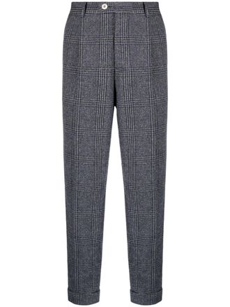 Brunello Cucinelli Pantaloni sartoriali a quadri - Blu
