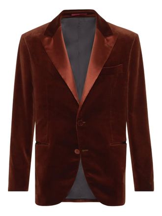 Brunello Cucinelli silk-blend blazer - Brown