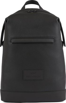 Paul & Shark Tumbled leather backpack, Man, Coffee Bean, Size: TGU
