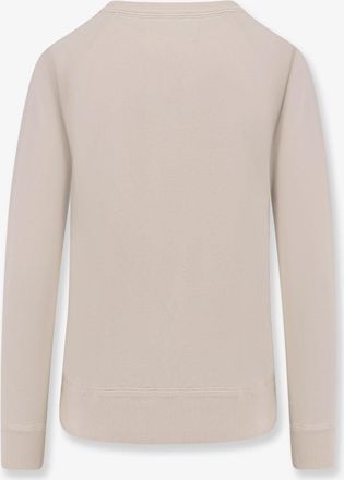 Isabel Marant Womens Organic Cotton Sweatshirt Beige Sweatshirts Sweater