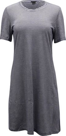 Theory Striped T-Shirt Dress in Multicolor Cotton