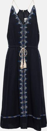 Isabel Marant Siana halterneck cotton midi dress