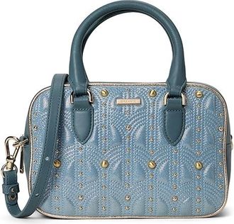 Brahmin Mara Satchel Womens Handbags Moonlit Blue, Leather