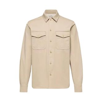 Moncler Casual Shirts, male, Beige, Size: XL Archivio Shirt L1 091