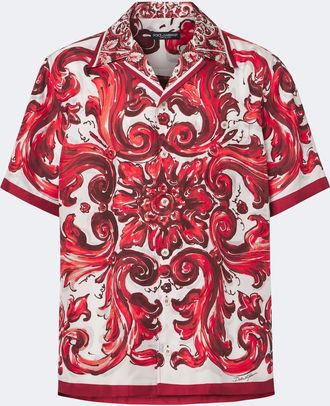 Dolce & Gabbana Majolica silk twill shirt