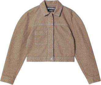 Jacquemus Ovalo Cargo Katoenen Jas - Dames - Zomerjassen - Bruin - XS - Katoen - Jassen