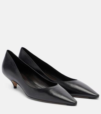 The Row Liisa leather pumps