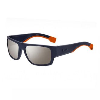 HUGO BOSS BOSS 1498/S 0LOX ZV Matte Blue/Silver Multilayer Hight Contrast Oleofobic