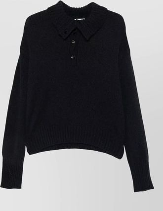 Roberto Collina wool camel hair long-sleeve ribbed-cuff knit jumper