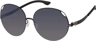 Ic! Berlin Yulina T. Zonnebril - Heren - Zonnebrillen - Zwart - 64 MM - Accessoires