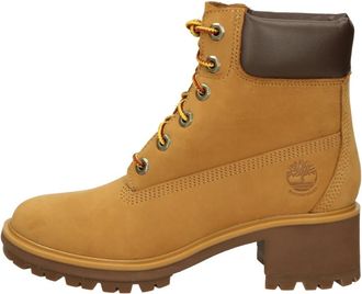 Timberland Kins Mid Lace Waterproof Boot - Dames - Veterlaarzen - Geel - 39 EU - Schoenen