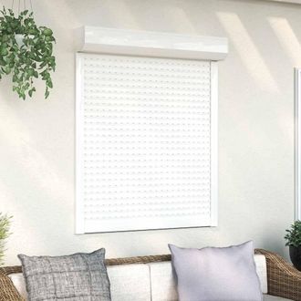 Berkfield Home Roller Shutter Aluminium 100x130 cm White