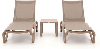 Forza Furniture Forza Russi ligbed set 3-delig stapelbaar verstelbaar