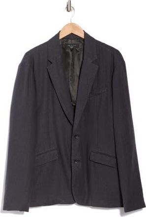 Rag & Bone Sean Linen Blazer in Black at Nordstrom Rack, Size 42