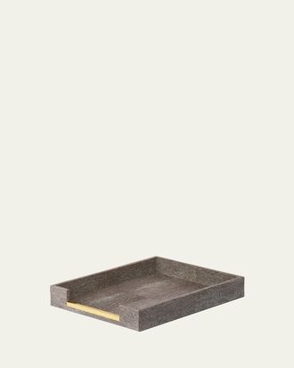 Aerin Faux Shagreen Paper Tray