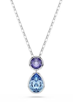 Swarovski Chroma Reversible Pendent Necklace in Silver/Multi at Nordstrom