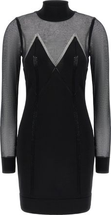 Elisabetta Franchi Black Viscose Short Womens Dress