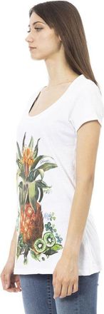 Just Cavalli White Cotton Women T-Shirt