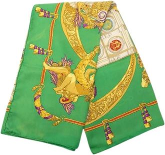 Herm&egrave;s Pre-owned Scarves, female, Multicolor, Size: ONE SIZE Pre-owned Hommage A Charles Garnier Scarf