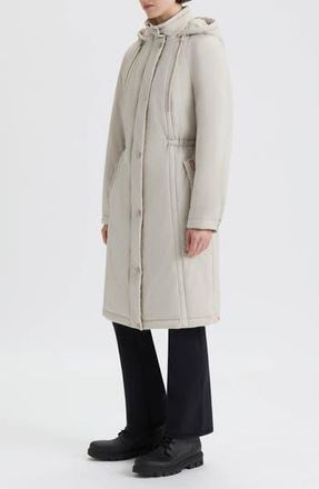 Hunter Isabelle Water Repellent Crinkle Padded Coat in Vanilla at Nordstrom Rack, Size X-Large