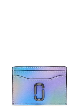 Marc Jacobs The Card Case Grained Leather Card Holder - Blue - One Size