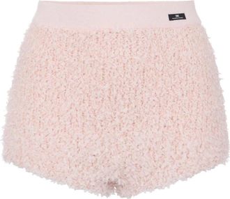 Elisabetta Franchi Fleece Shorts - Dames - Bermuda - Roze - XL - Korte Broeken